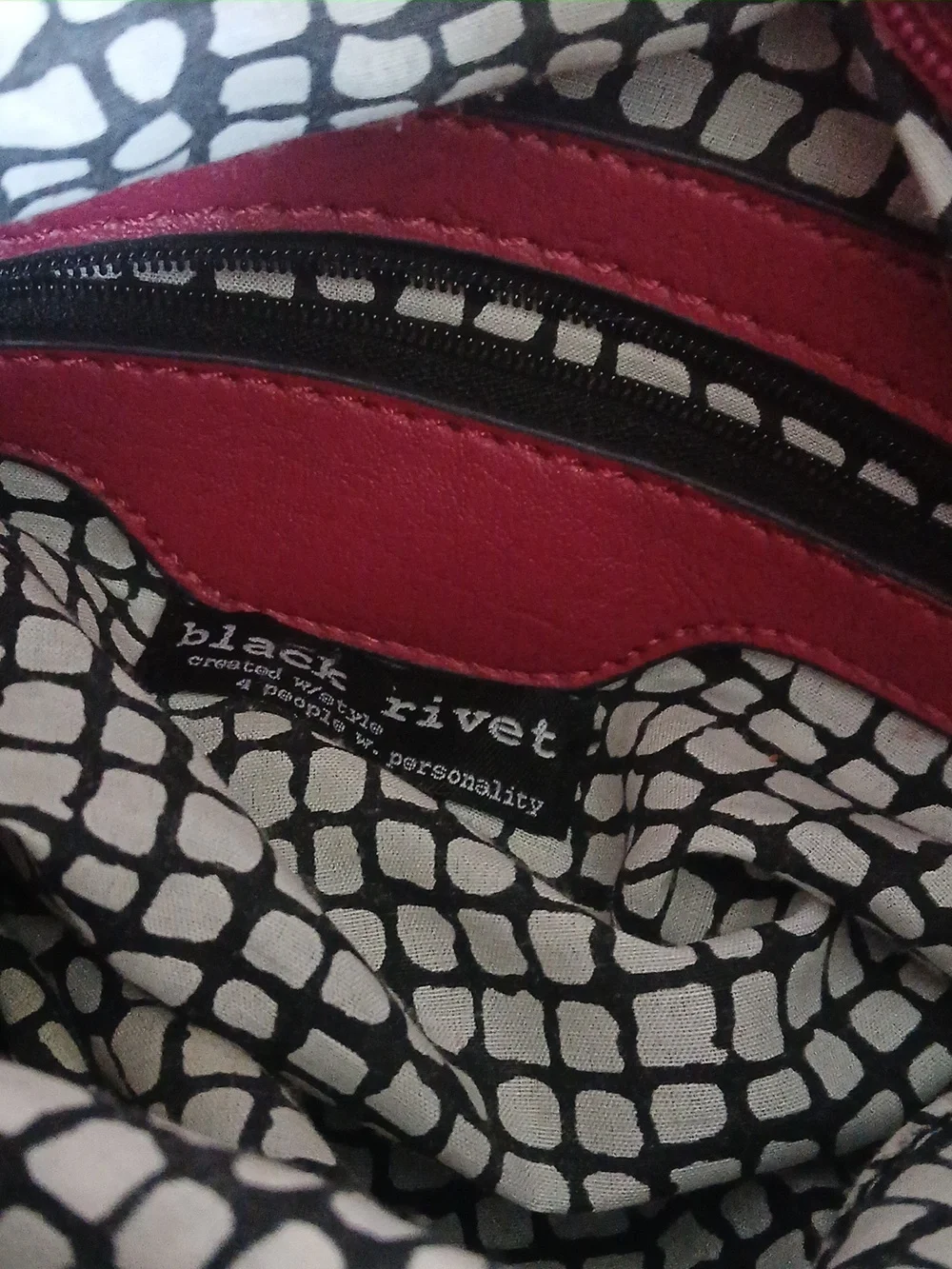 Black Rivet Pink Purse Coquette Vegan Faux Leather